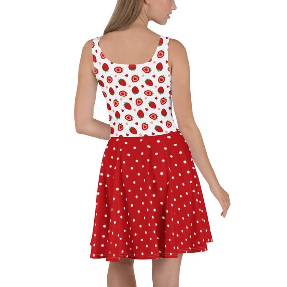 Strawberry Hearts Swing Pin Up Dress - Picture 9 of 11
